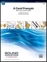A Carol Francais Concert Band sheet music cover